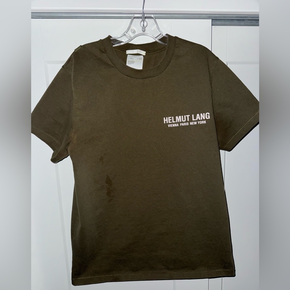 Helmut Lang Olive Bondage T-shirt